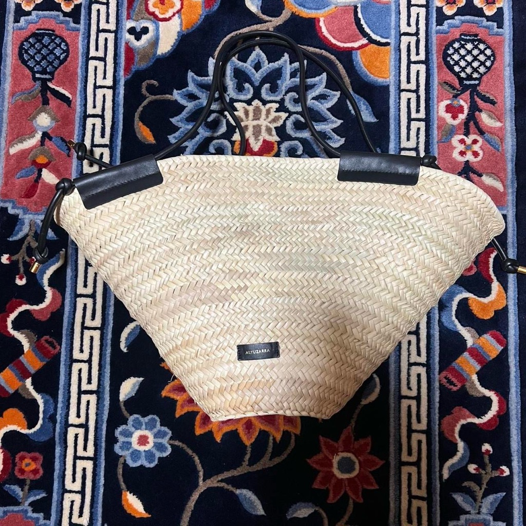 Altuzarra Raffia Large Basket Tote